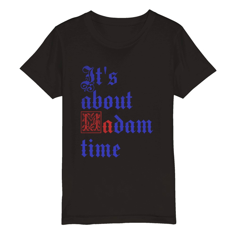 It s about madam time vintage Organic Kids Crewneck T-shirt