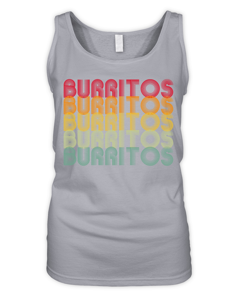 Retro Burrito Organic Women's Tank Top