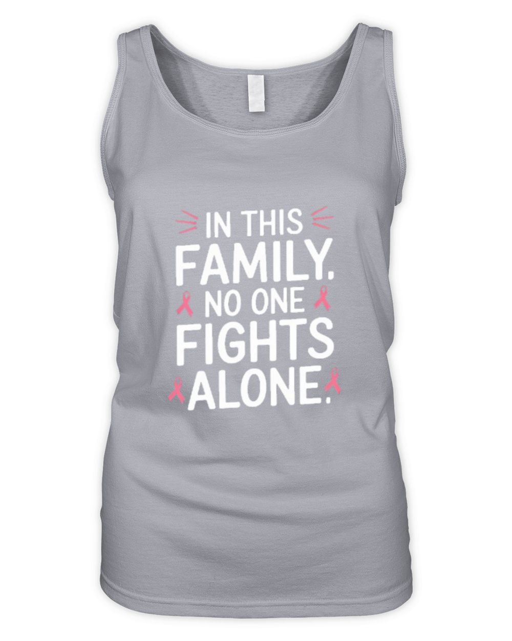 Support ribbon featuring In This Family Organic Women's Tank Top