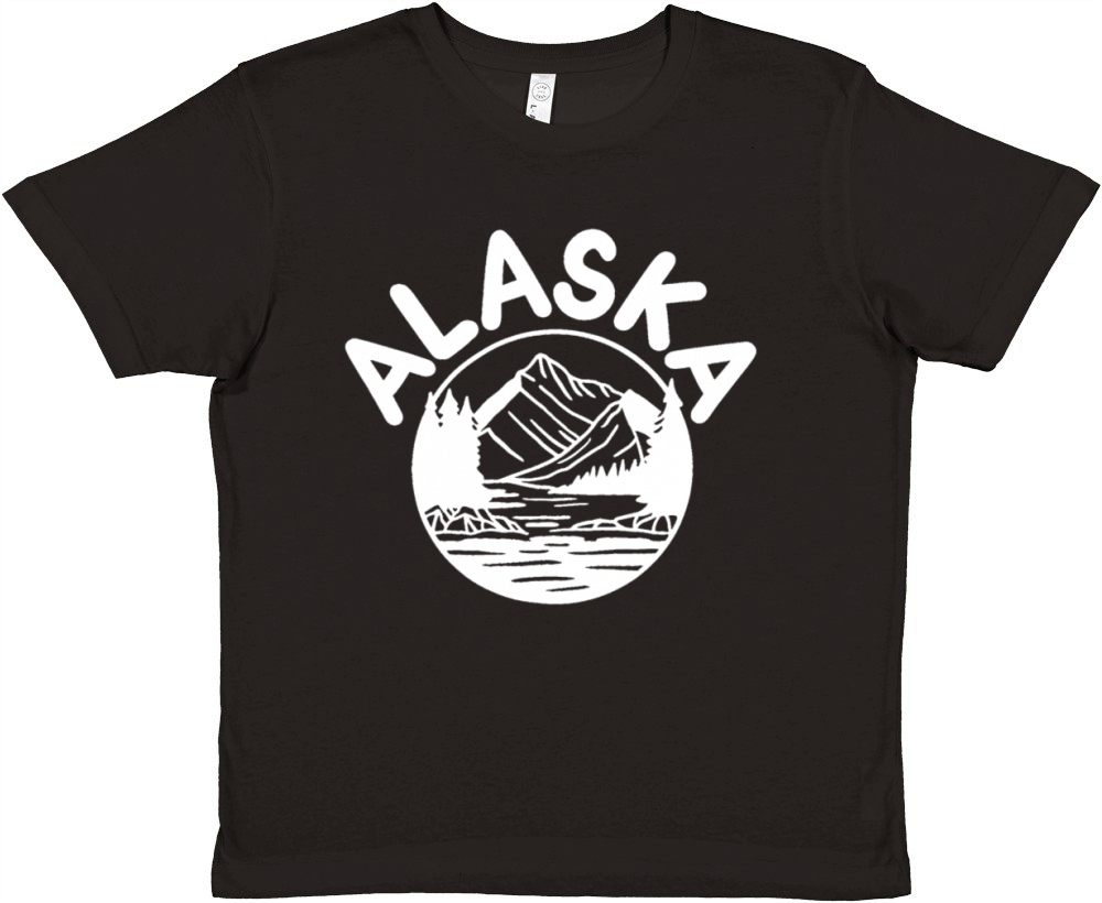 Alaska Mountain Lover Vintage Premium Kids Crewneck T-shirt