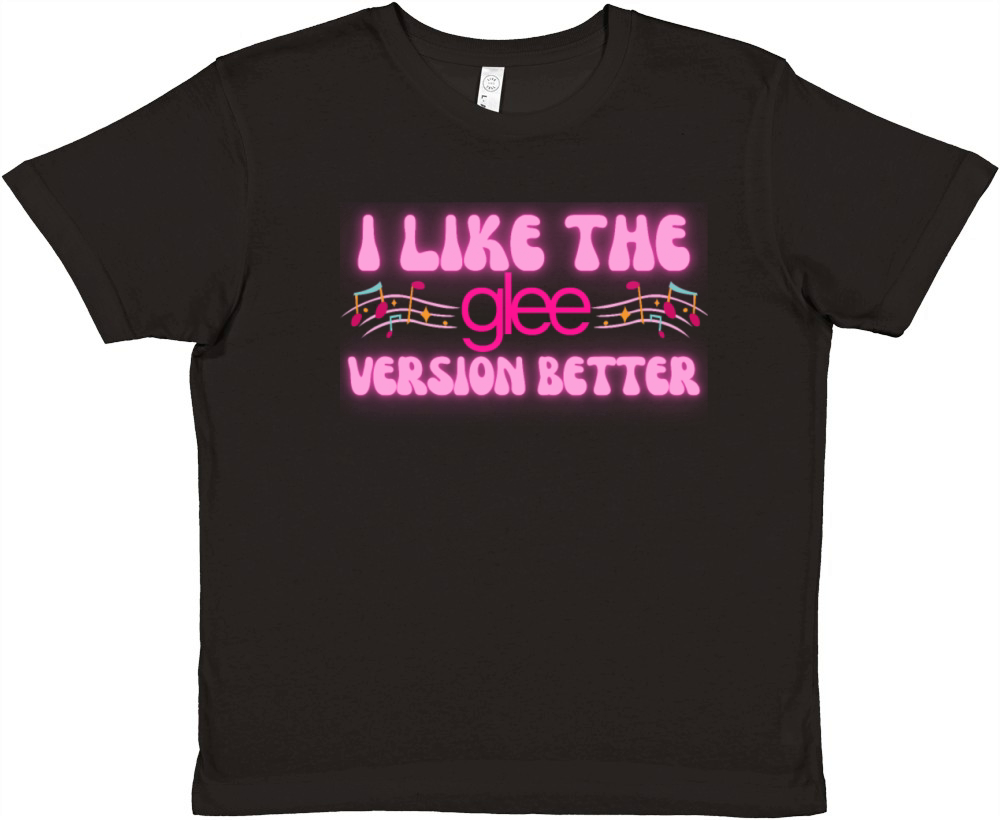 I Like the Glee Version Better Musical Notes Premium Kids Crewneck T-shirt