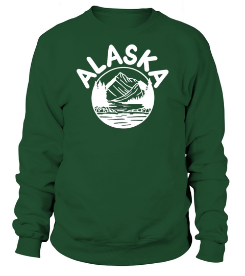 Alaska Mountain Lover Vintage Sweatshirt Unisex