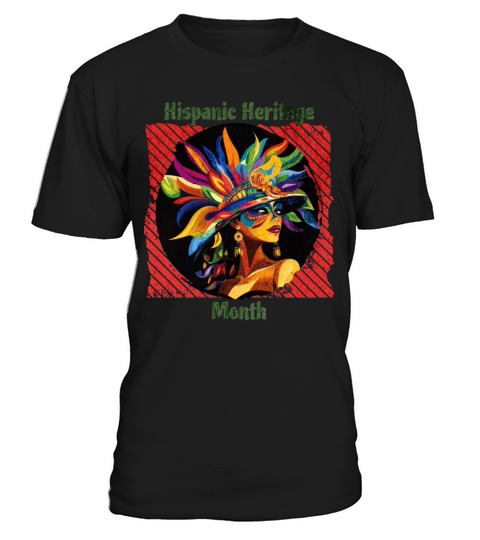 Elegant Hispanic Heritage Month Feathered Mask T-Shirt Unisex