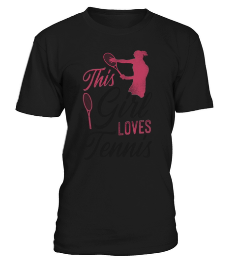Funny Tennis Player Racket Girl T-Shirt Unisex