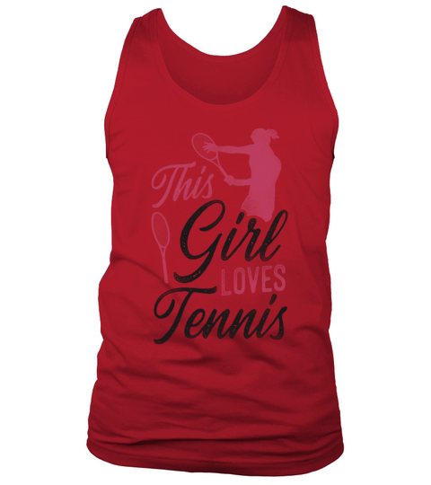 Funny Tennis Player Racket Girl Tank Top Unisex