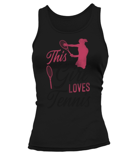 Funny Tennis Player Racket Girl Tank top Woman