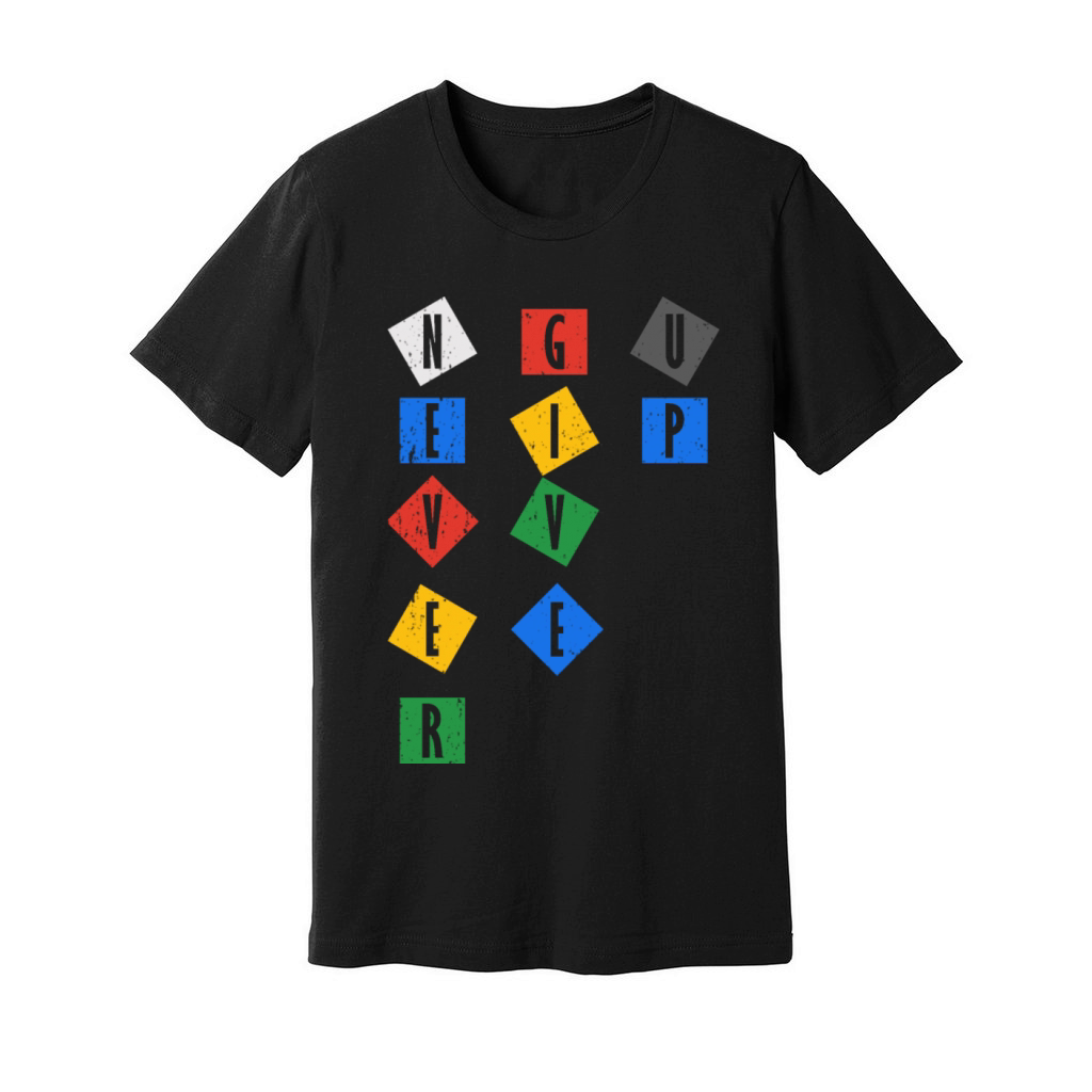 Never Give UP Color Unisex Jersey Tee