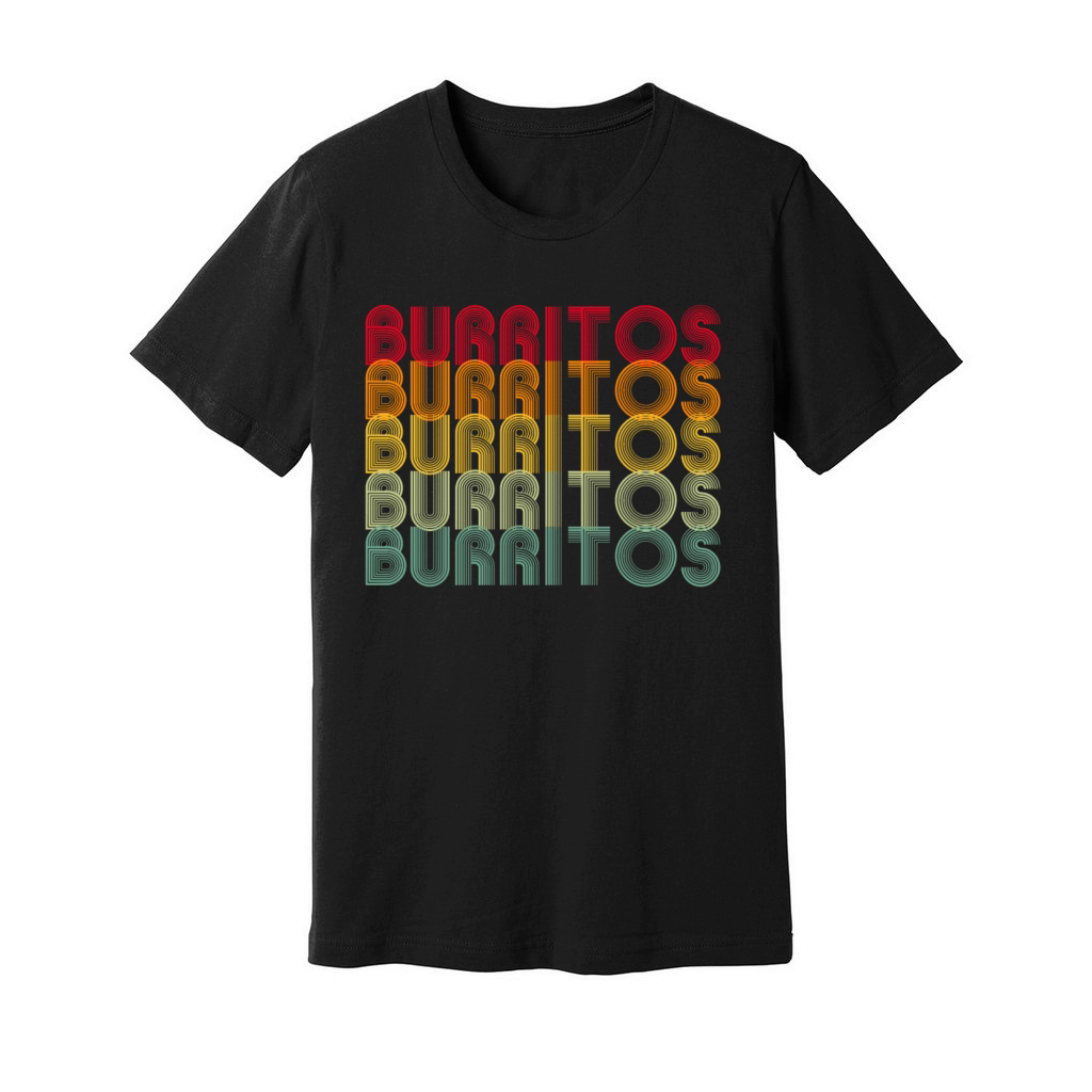 Retro Burrito Unisex Jersey Tee