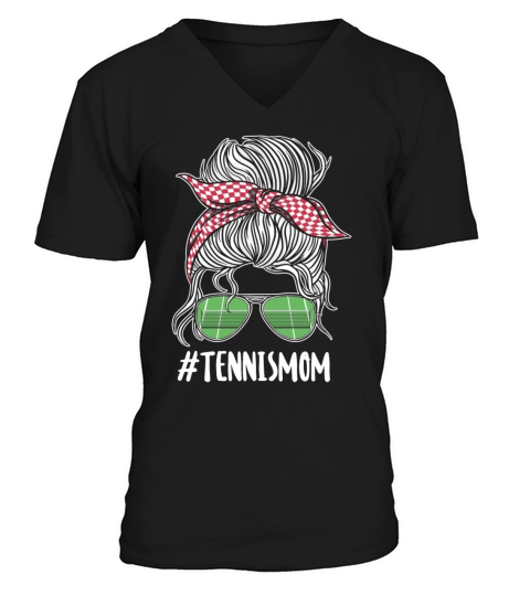 Funny Tennis Player Racket V-Neck T-shirt