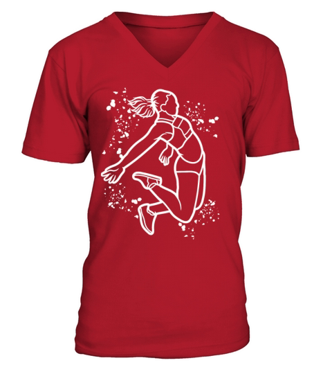 Long Jumper Long Jumping Kids Long Jump V-Neck T-shirt