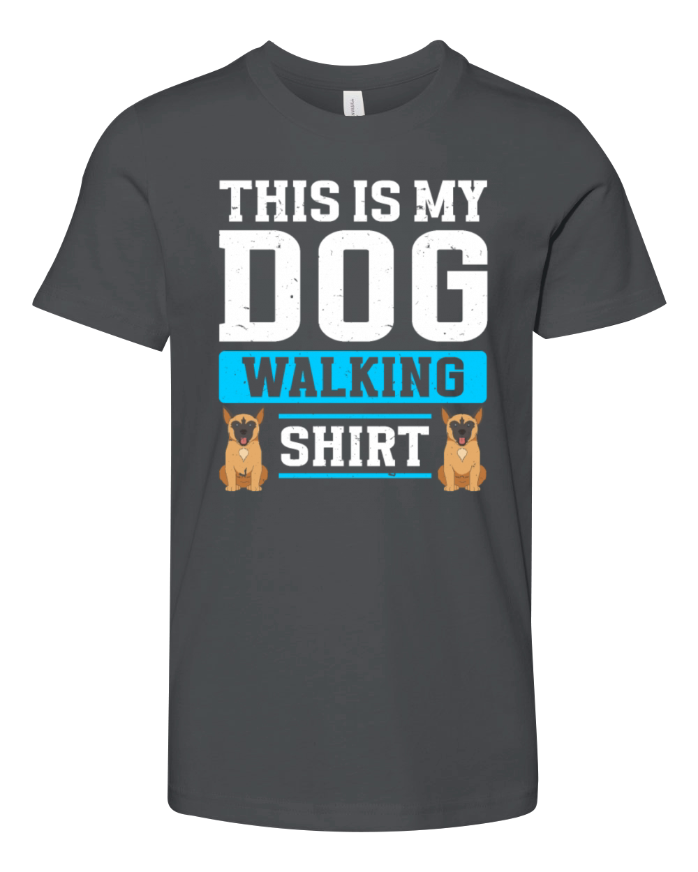 Dog Walker Professional Pet Sitter Dog Walking Youth Unisex Jersey Tee