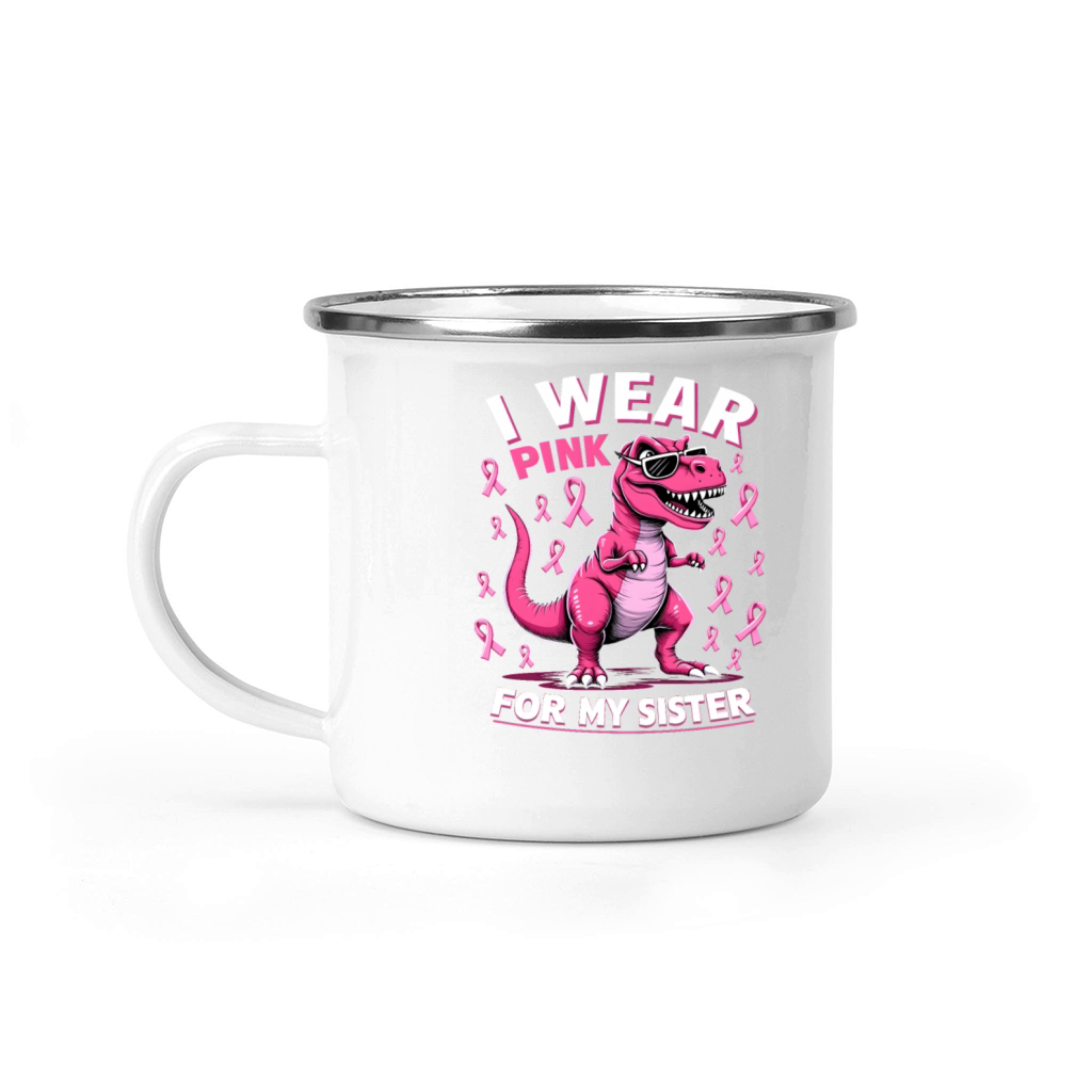 Breast Cancer Pink Awareness Design Camping Mug