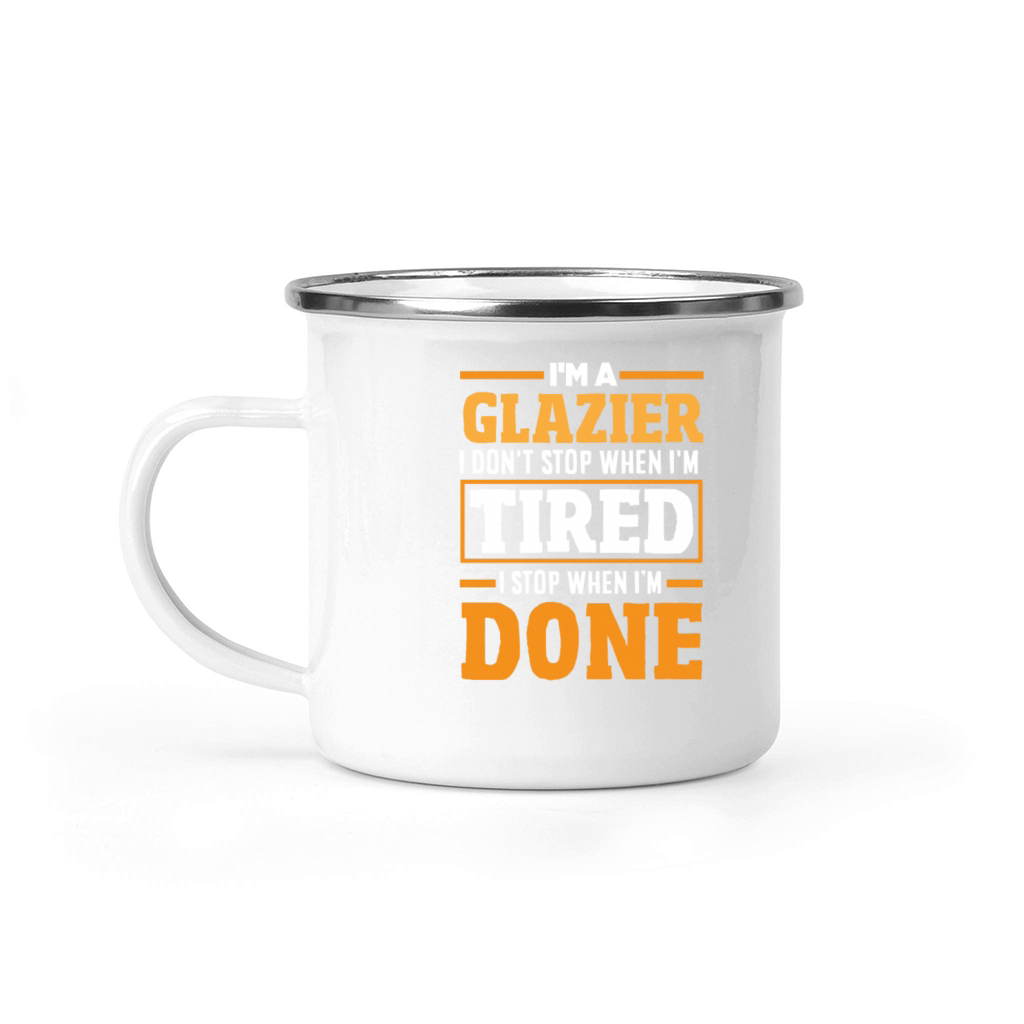 Funny Glazier Gift Camping Mug