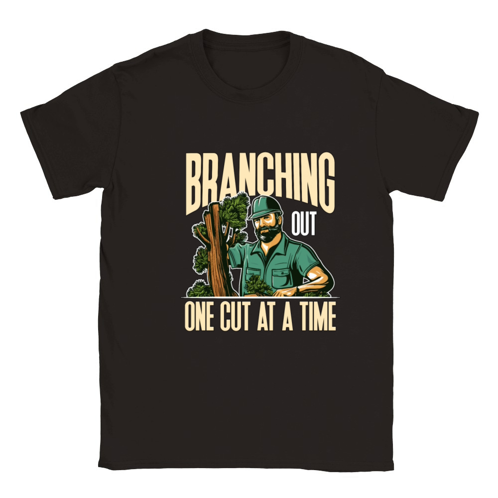 Arborist Branching Out One Cut At A Forest Worker Classic Kids Crewneck T-shirt