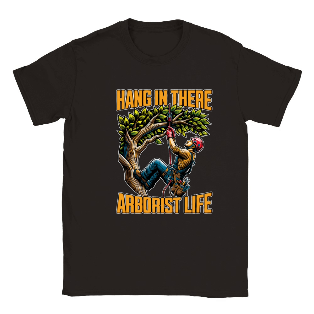 Arborist Hang In There Tree Specialist Arborists Classic Kids Crewneck T-shirt