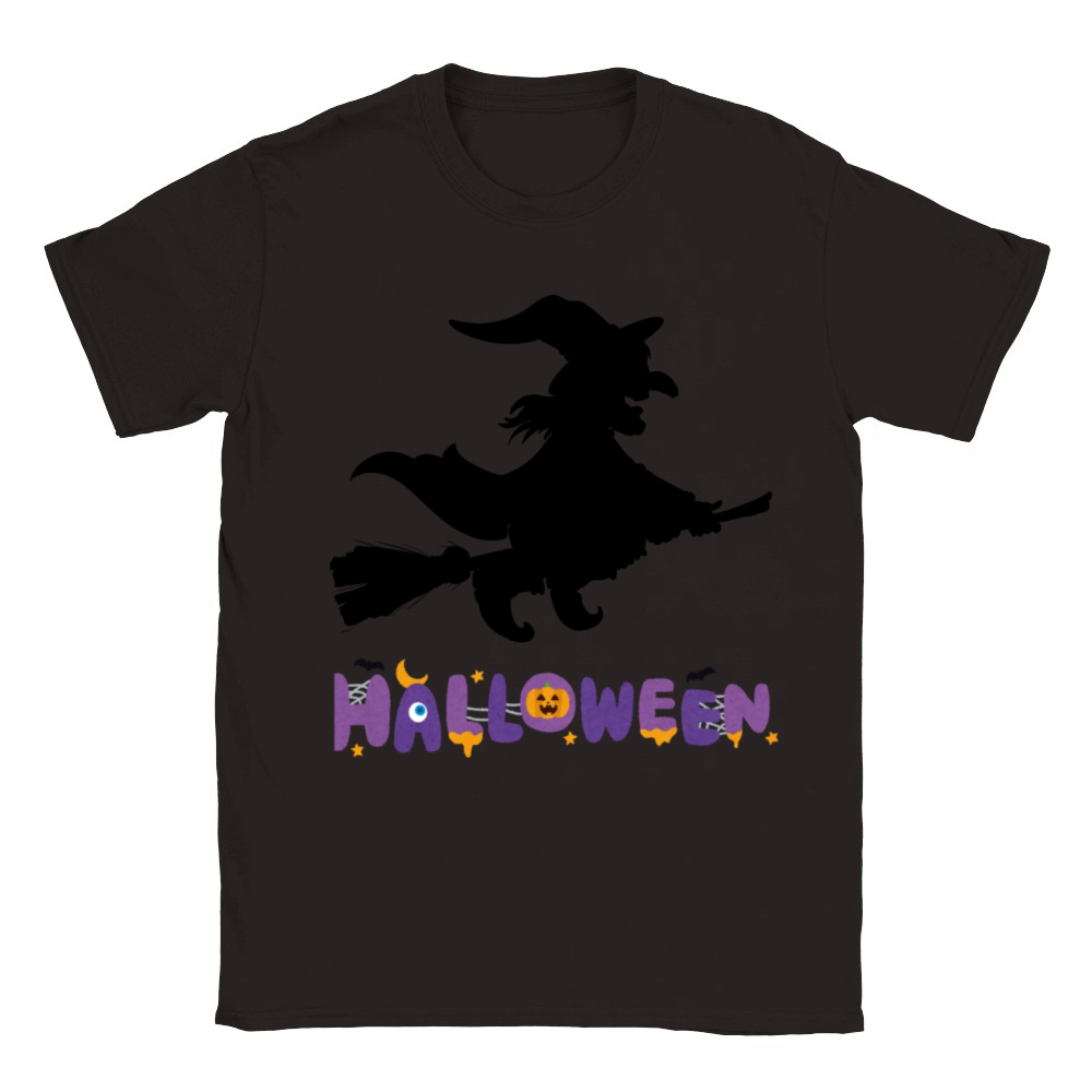 halloween GHOST HAPPY HALLOEEN Classic Kids Crewneck T-shirt