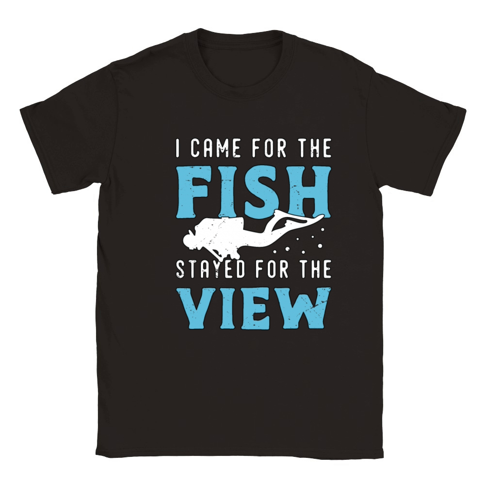 Snorkeling I Came For The Fish Stayed For Diving Classic Kids Crewneck T-shirt