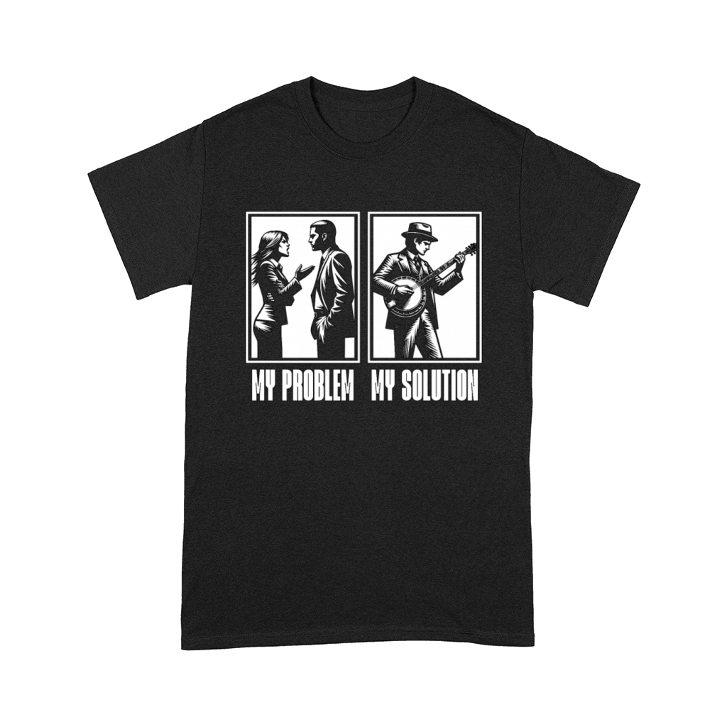 Bluegrass Music My Problem My Pictogram Dad Mom Comfort T-shirt