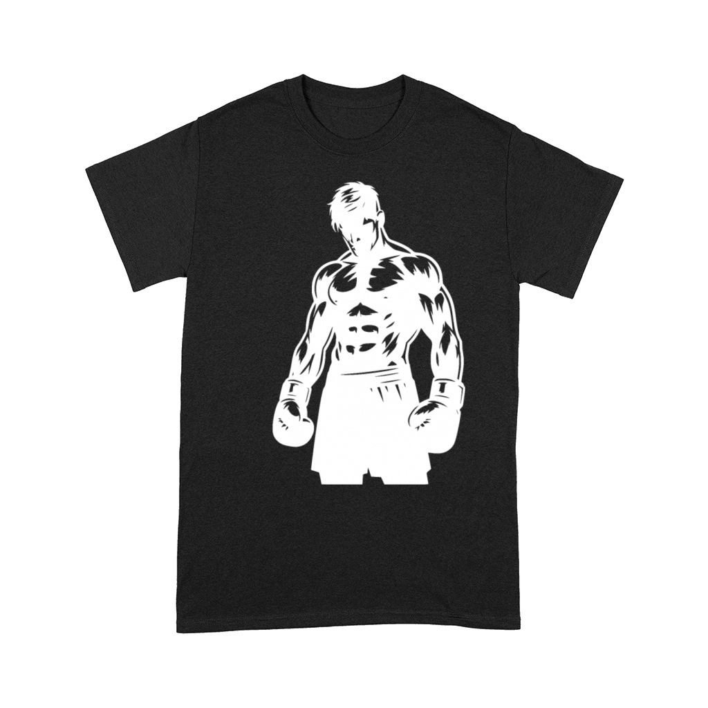 Boxer In Boxing Match Mode Vintage Shadow Style Comfort T-shirt