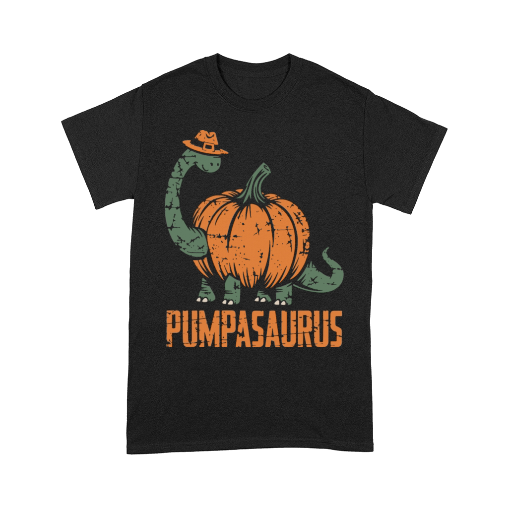 Pumpasaurus Dinosaur Gourd Halloween Thanksgiving Comfort T-shirt