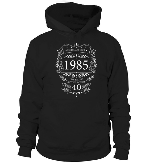 Legendary Vintage 1985 Birthday Design Hoodie Unisex