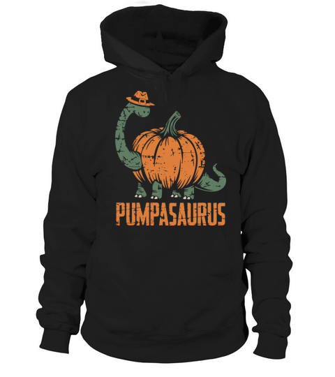 Pumpasaurus Dinosaur Gourd Halloween Thanksgiving Hoodie Unisex