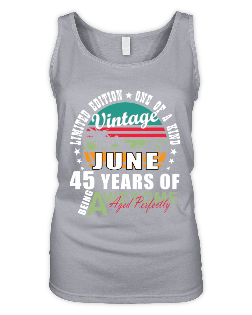 45th birthday 45 years June 1979 Organic Women's Tank Top