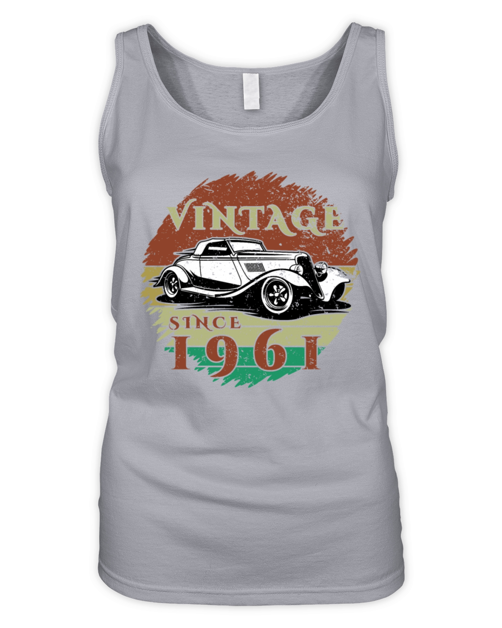 63rd birthday Classic Car - Vintage since 1961 Organic Women's Tank Top