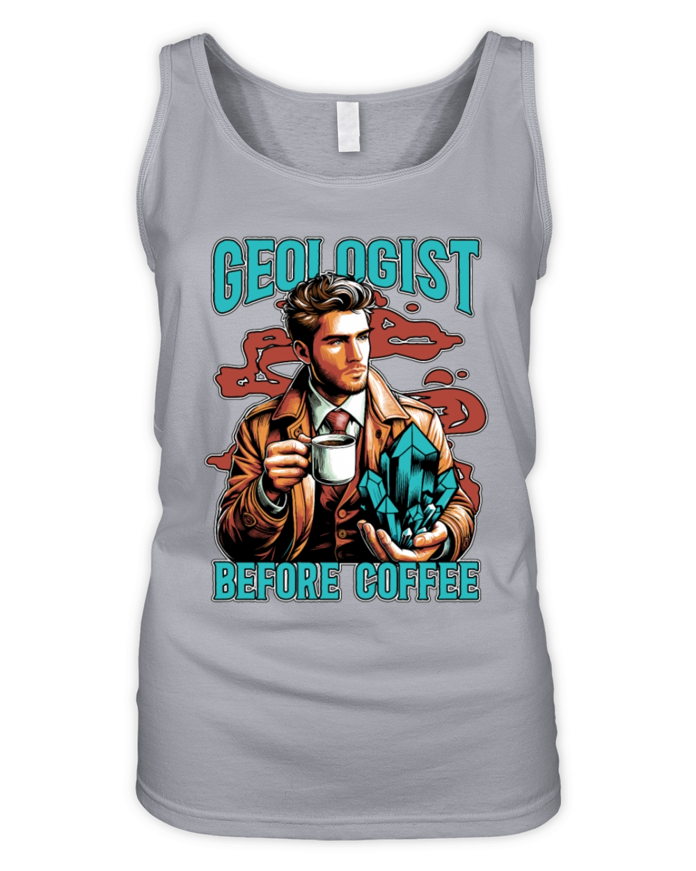 Geologist Before Rock Collecting Coffee Lover Organic Women's Tank Top