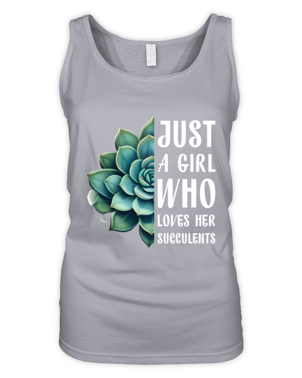 Just a girl who loves her succulents gift idea Organic Women's Tank Top