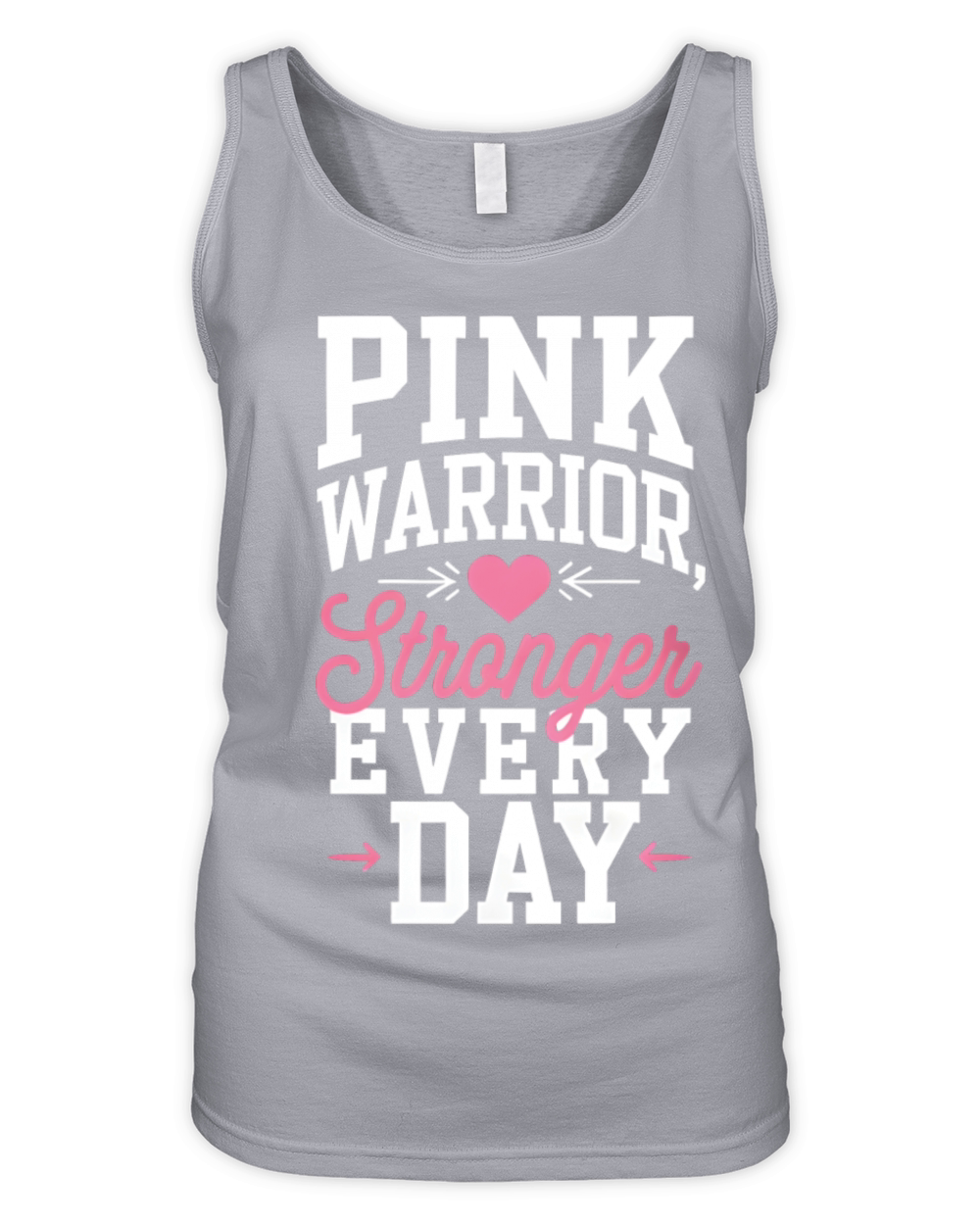 Pink Warrior Stronger Every Time Organic Women's Tank Top