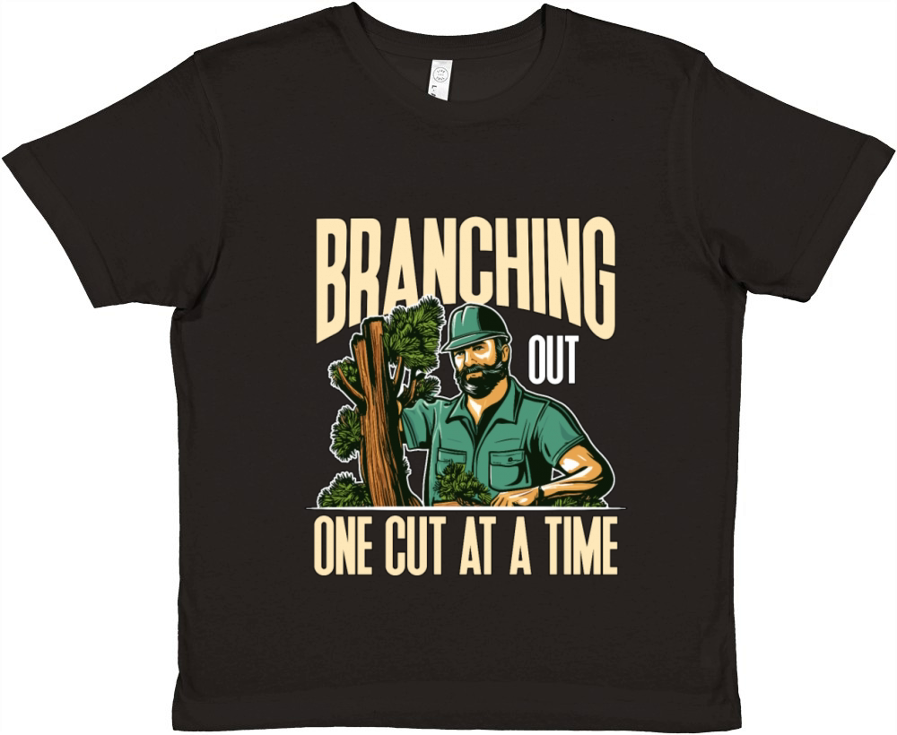 Arborist Branching Out One Cut At A Forest Worker Premium Kids Crewneck T-shirt