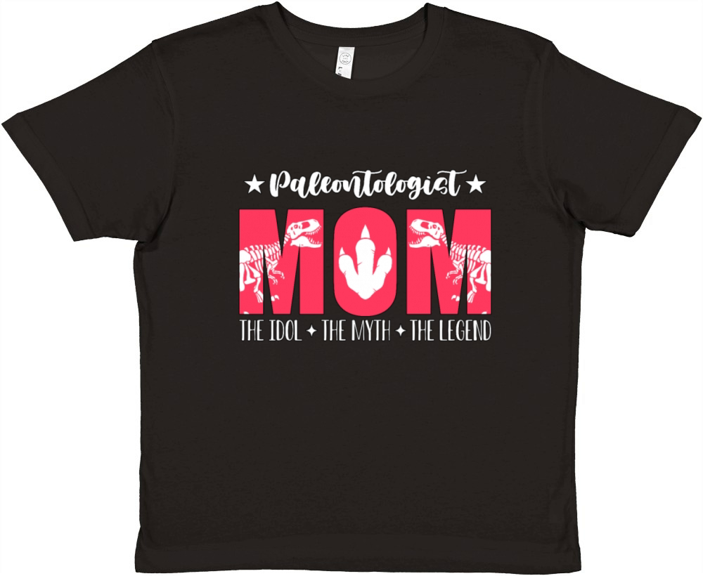 Paleontologist Mom The Idol The Myth Fossil Hunter Premium Kids Crewneck T-shirt