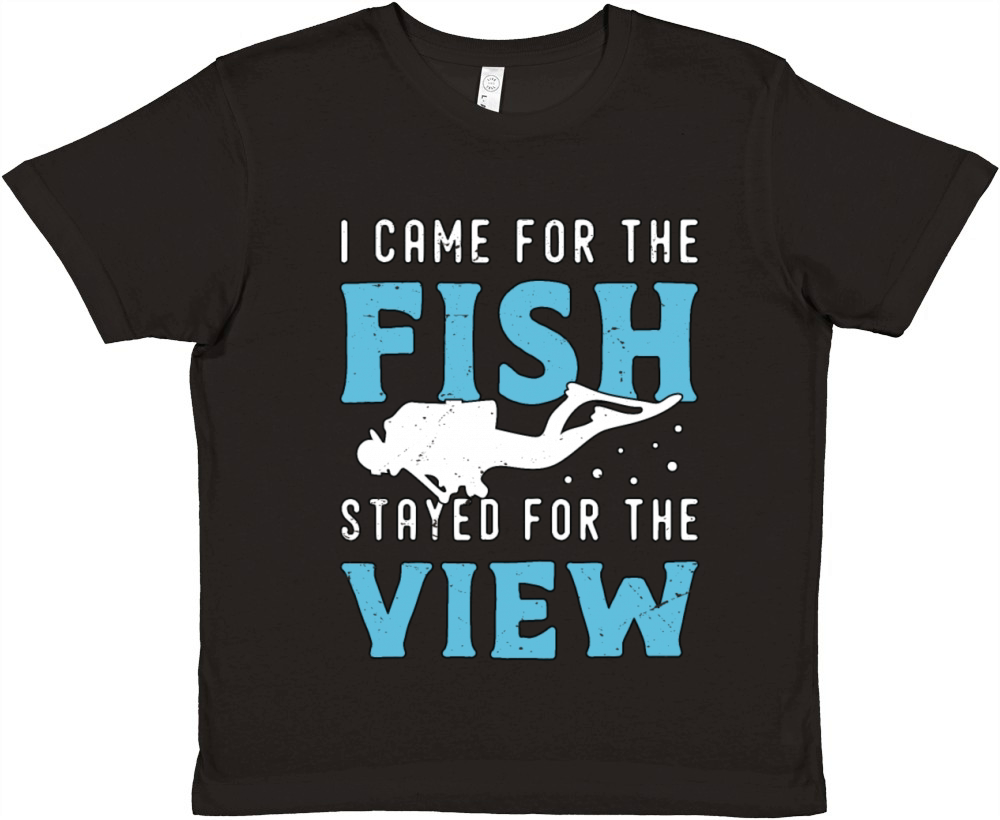 Snorkeling I Came For The Fish Stayed For Diving Premium Kids Crewneck T-shirt
