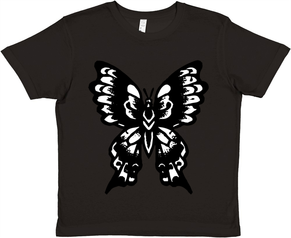 Vintage Butterfly Premium Kids Crewneck T-shirt