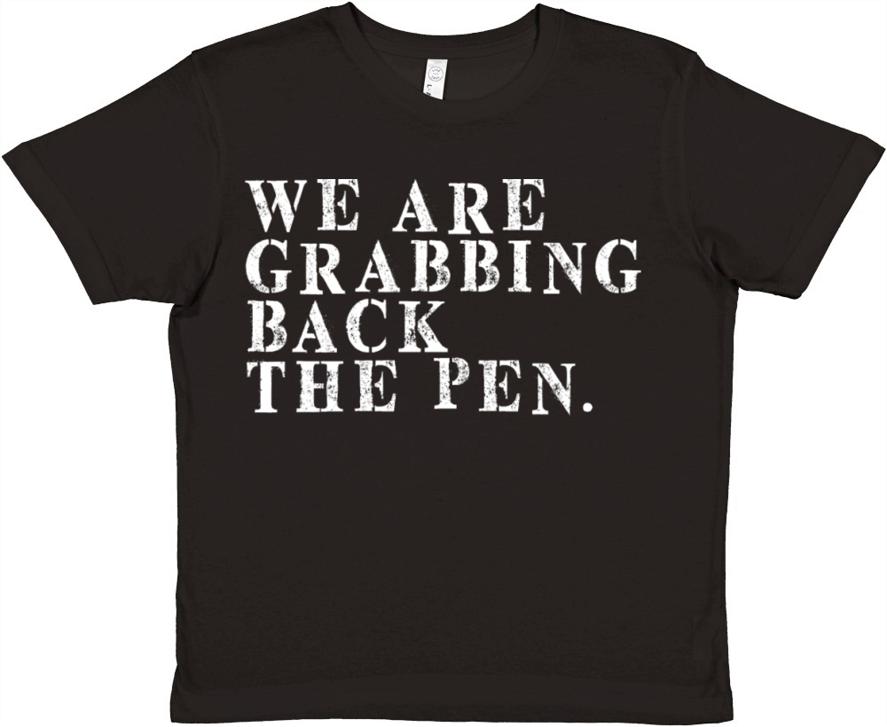 We re Grabbing Back the Pen Premium Kids Crewneck T-shirt