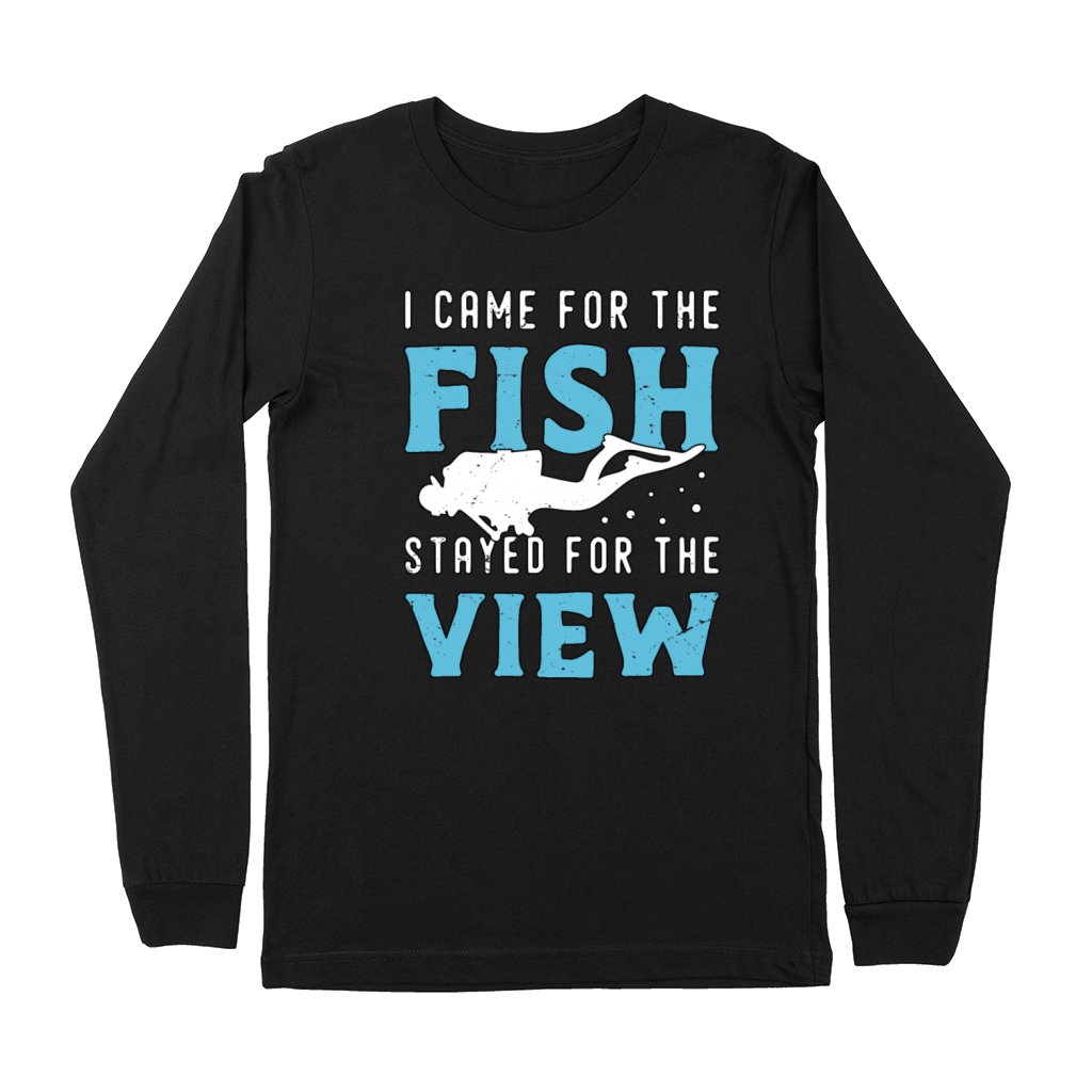 Snorkeling I Came For The Fish Stayed For Diving Premium Long Sleeve