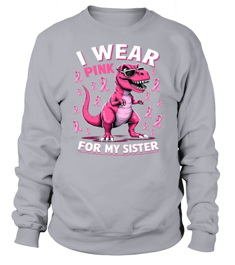 Breast Cancer Pink Awareness Design Sweatshirt Unisex