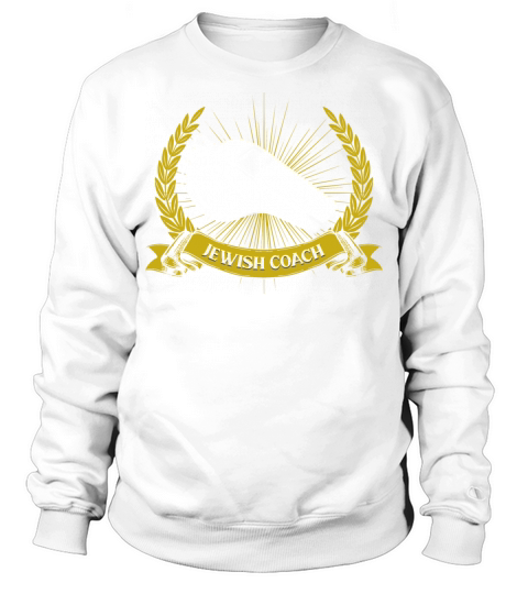 Jewish Coach Jews Funny Hebrew Humor Sayings Train Sweatshirt Unisex