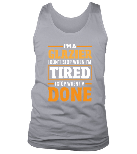 Funny Glazier Gift Tank Top Unisex