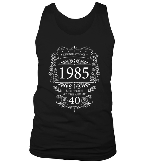 Legendary Vintage 1985 Birthday Design Tank Top Unisex