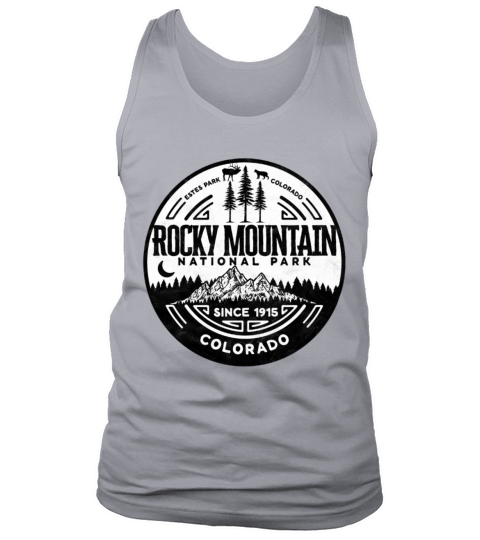 Mountain National Park Minimalist Design Tank Top Unisex