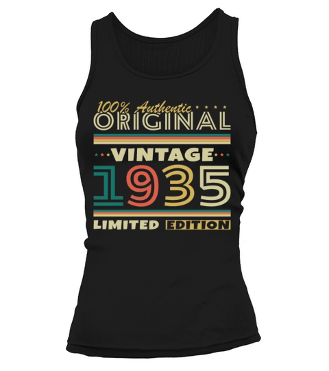 90 Years 1935 Vintage Retro Birthday Gift Tank top Woman