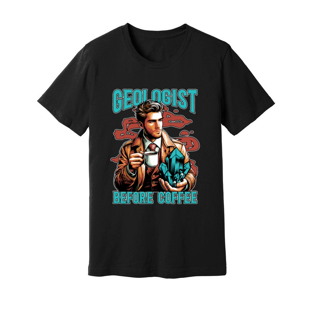 Geologist Before Rock Collecting Coffee Lover Unisex Jersey Tee