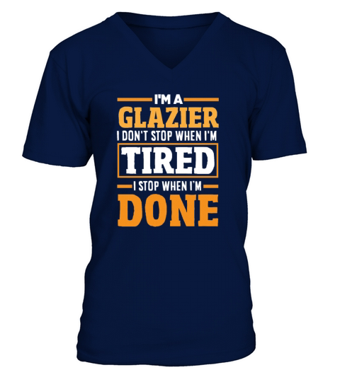 Funny Glazier Gift V-Neck T-shirt