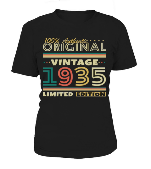 90 Years 1935 Vintage Retro Birthday Gift Women's T-Shirt