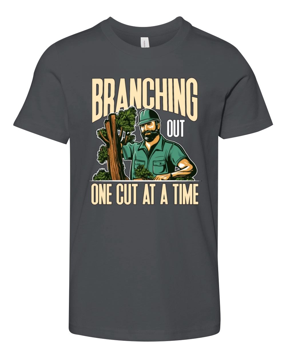 Arborist Branching Out One Cut At A Forest Worker Youth Unisex Jersey Tee