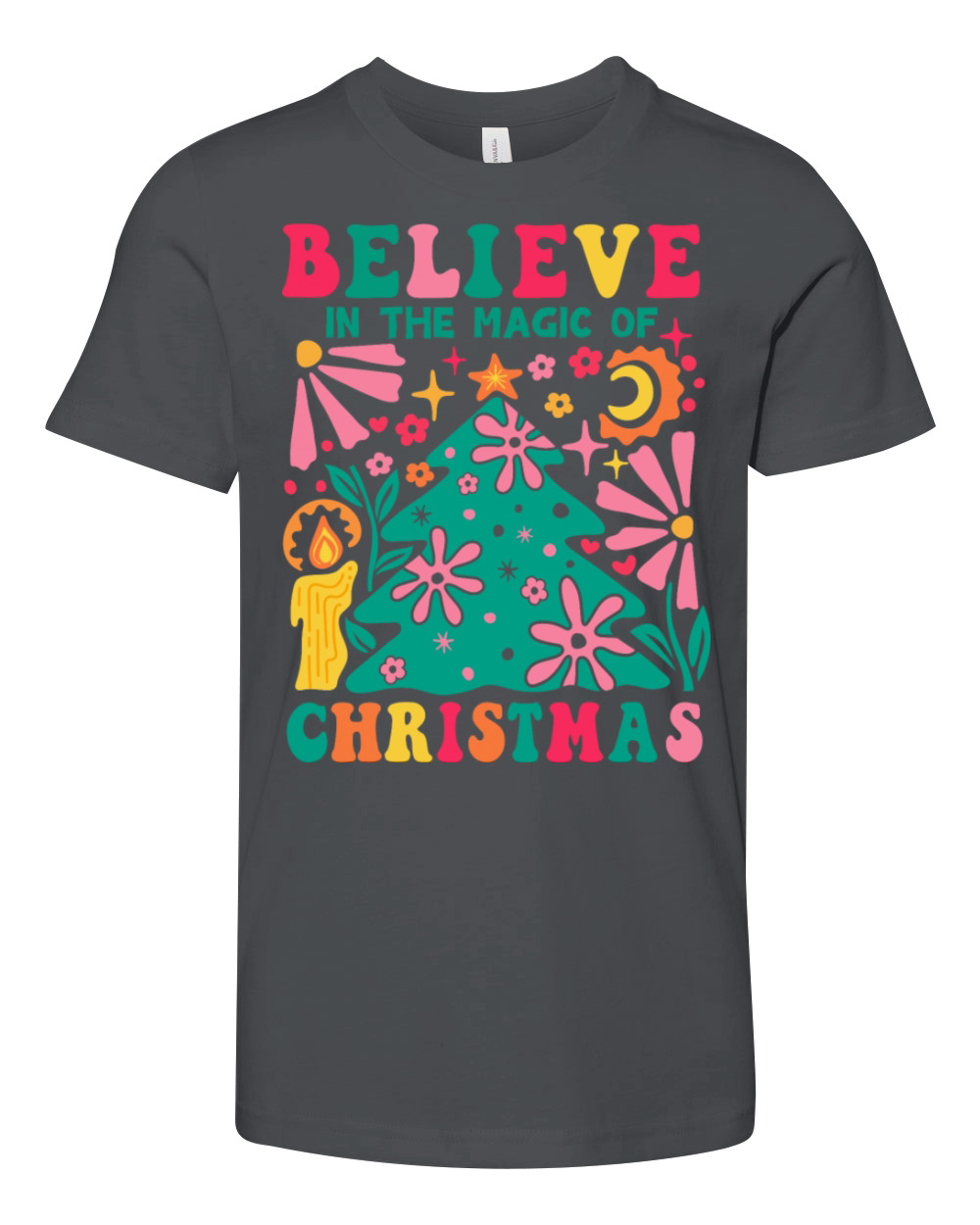 Believe in the magic of Christmas Youth Unisex Jersey Tee