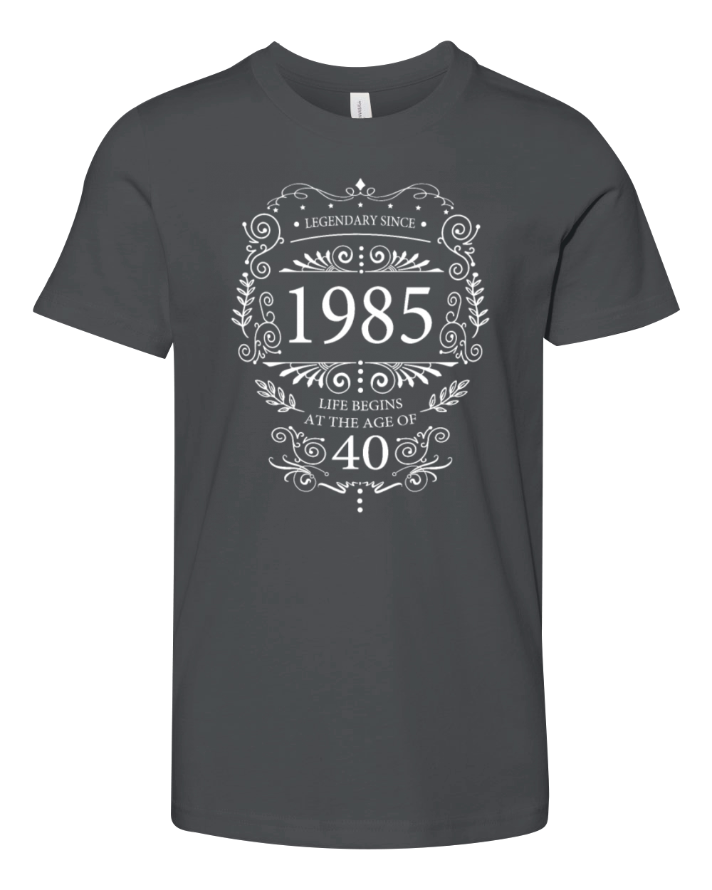 Legendary Vintage 1985 Birthday Design Youth Unisex Jersey Tee