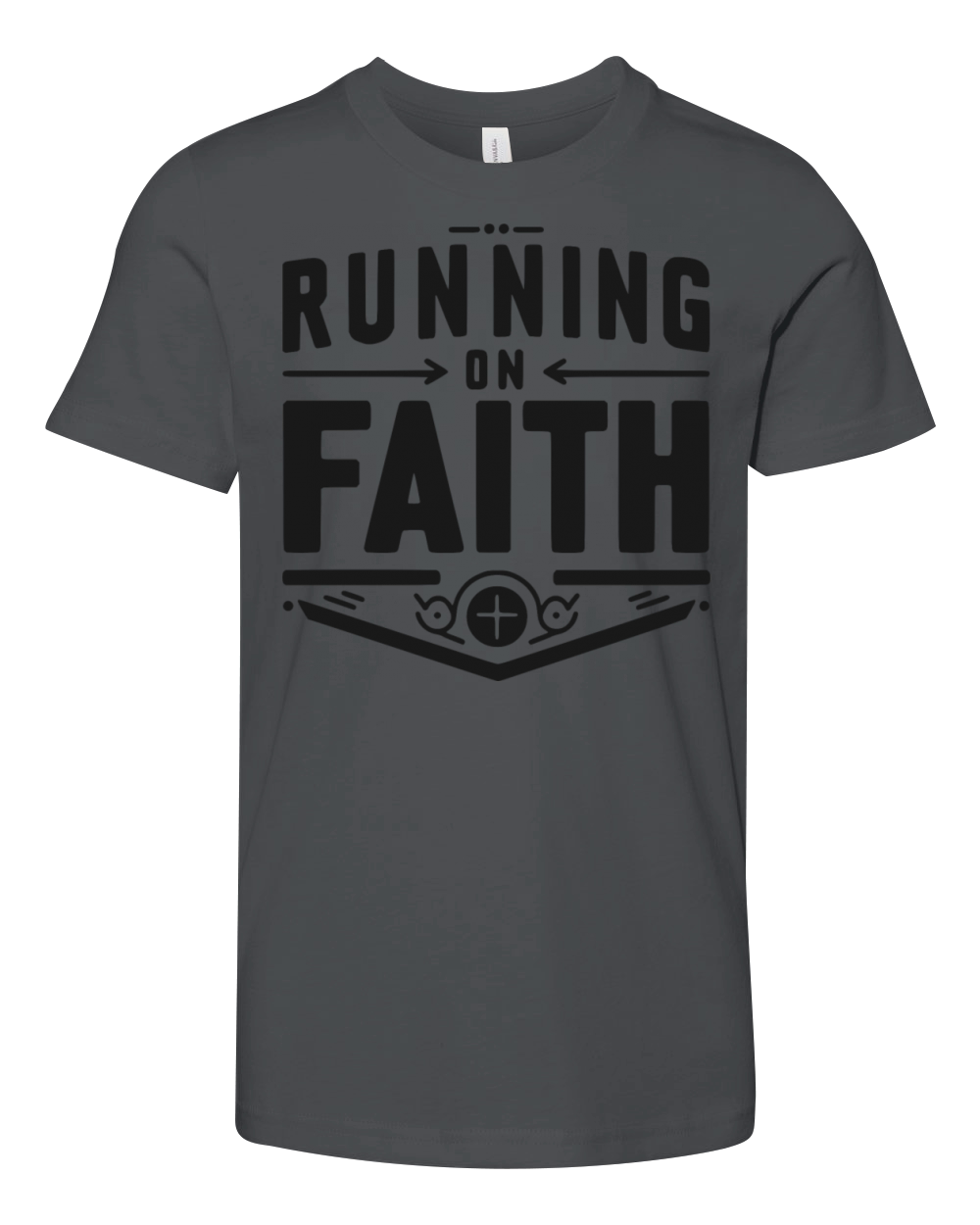 Running on Faith Youth Unisex Jersey Tee